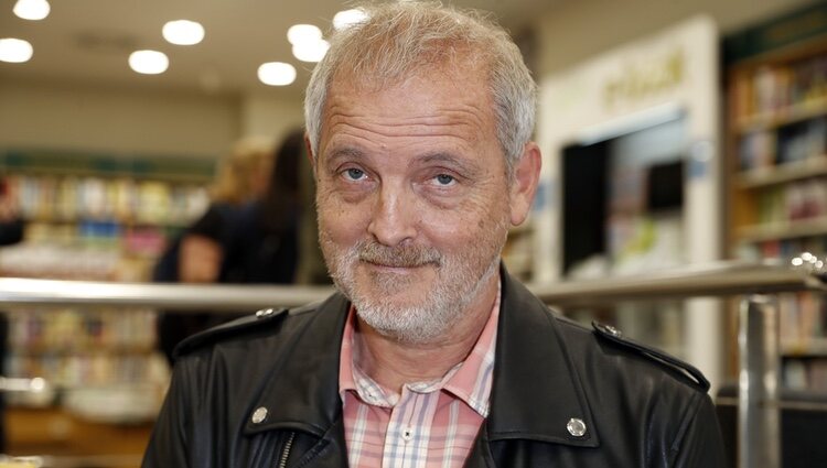 Jordi Rebellón en la presentación de un libro