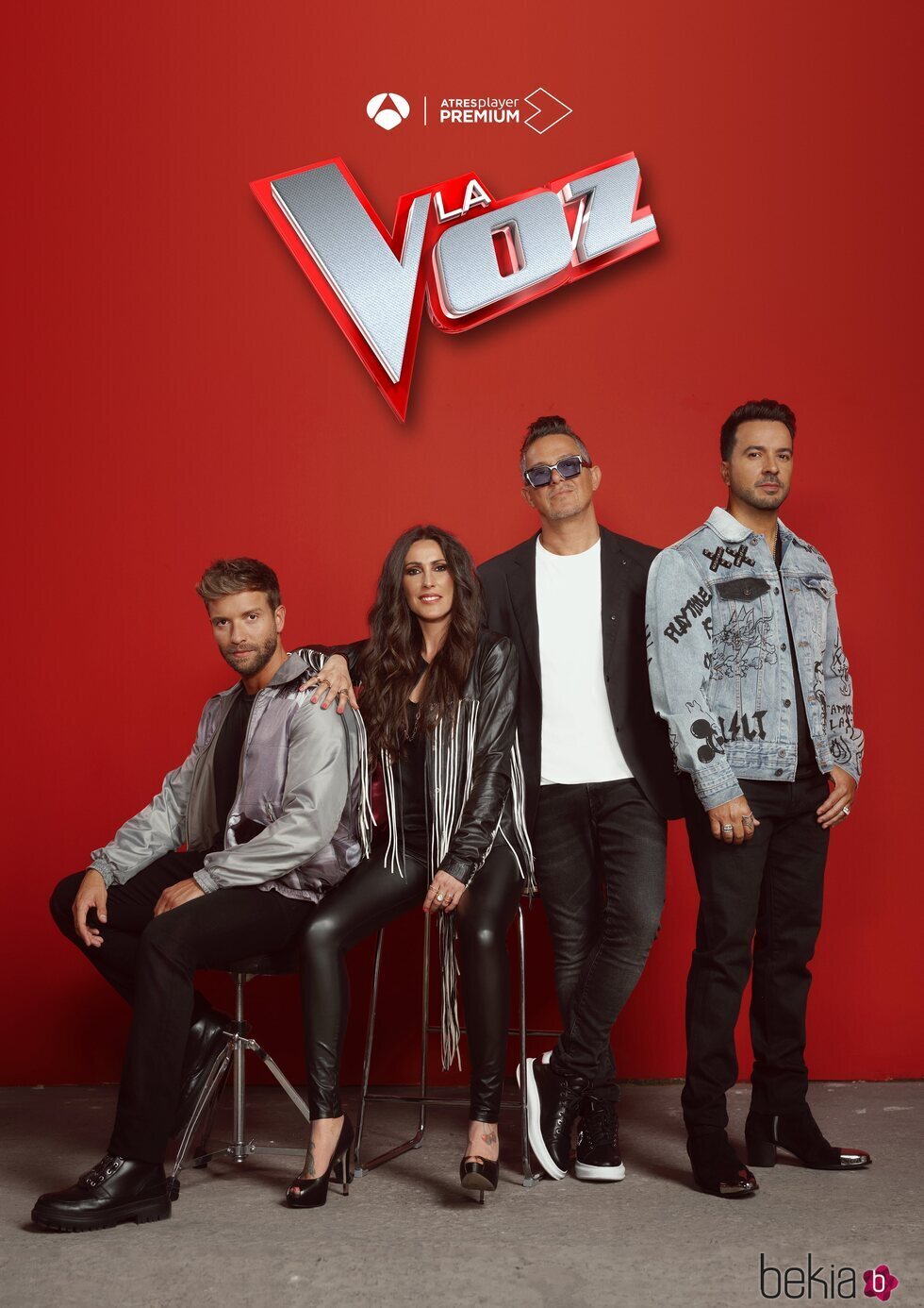 Pablo Alborán, Malú, Alejandro Sanz y Luis Fonsi posan como coaches de 'La Voz'