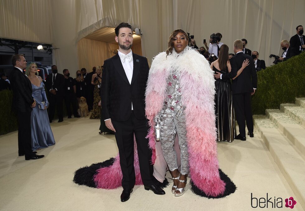 Serena Williams y Alexis Ohanian en la MET Gala 2021