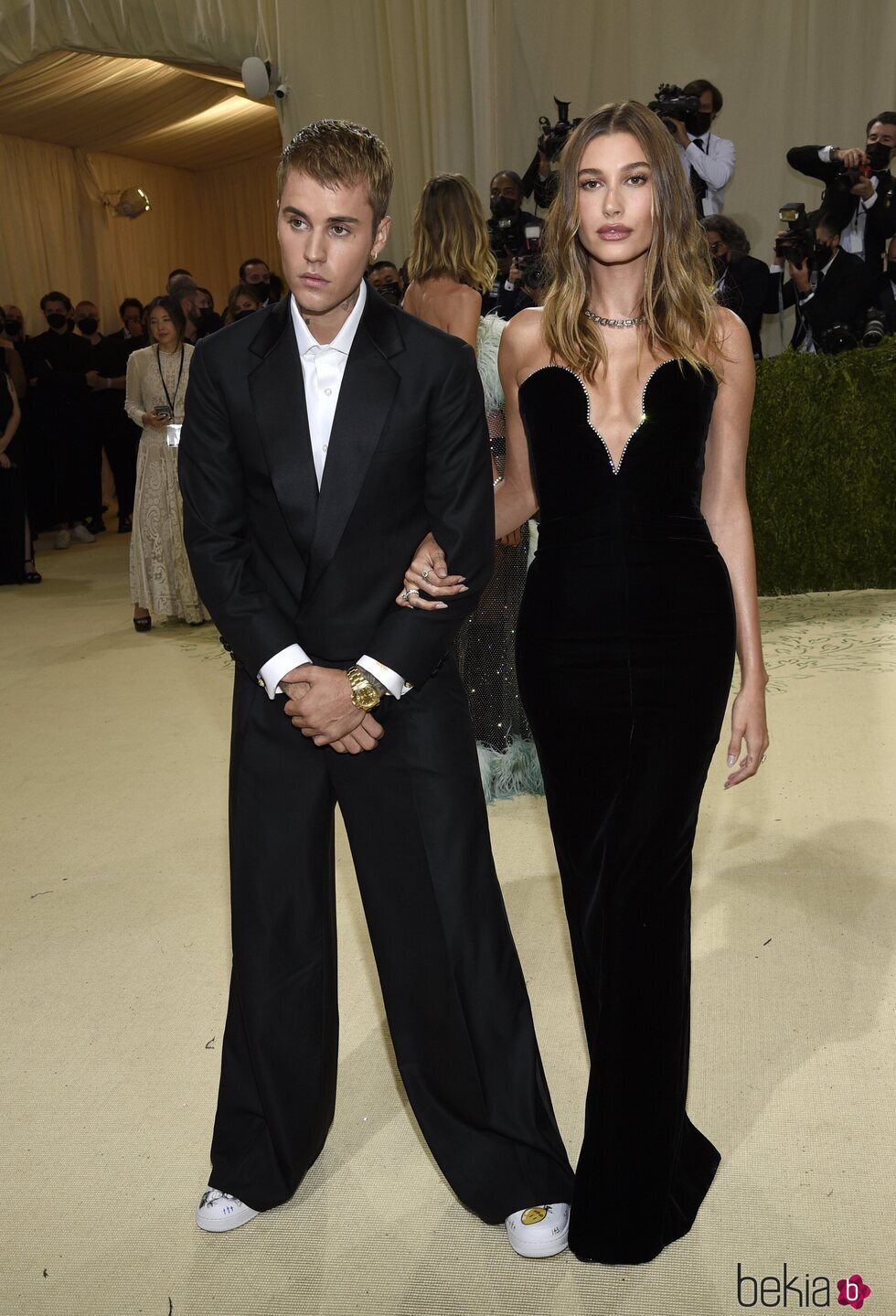 Justin y Hailey Bieber en la MET Gala 2021