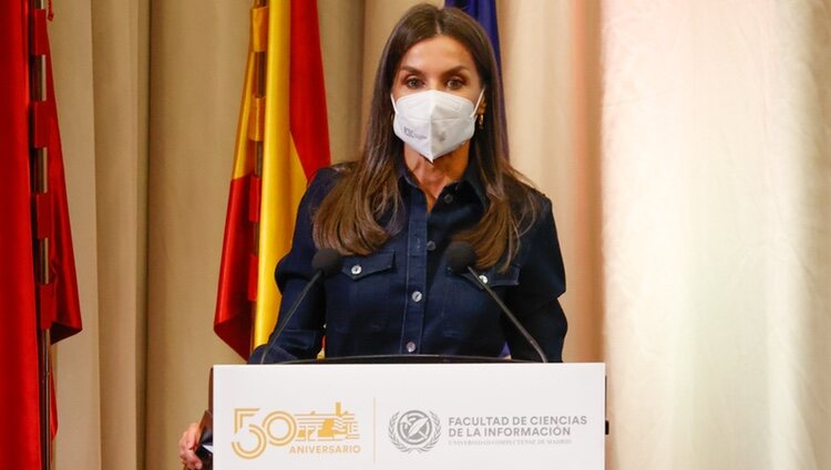 La Reina Letizia en su discurso en el 50 aniversario de la Facultad de Periodismo de la Universidad Complutense