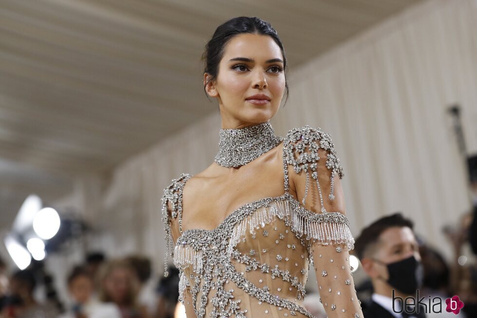 Kendall Jenner a su llegada a la MET Gala 2021