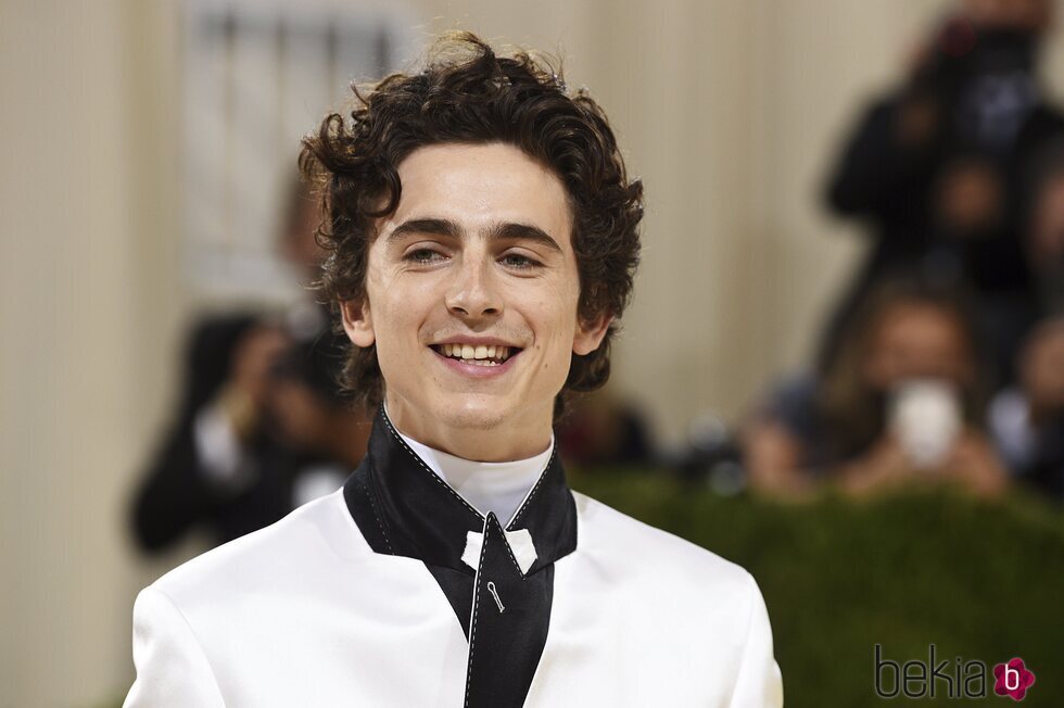 Timothée Chalamet a su llegada a la MET Gala 2021