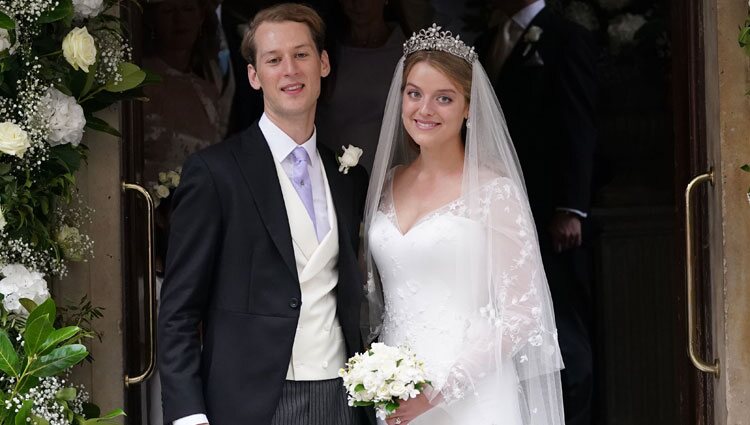 Flora Ogilvy y Timothy Vesterberg en su boda