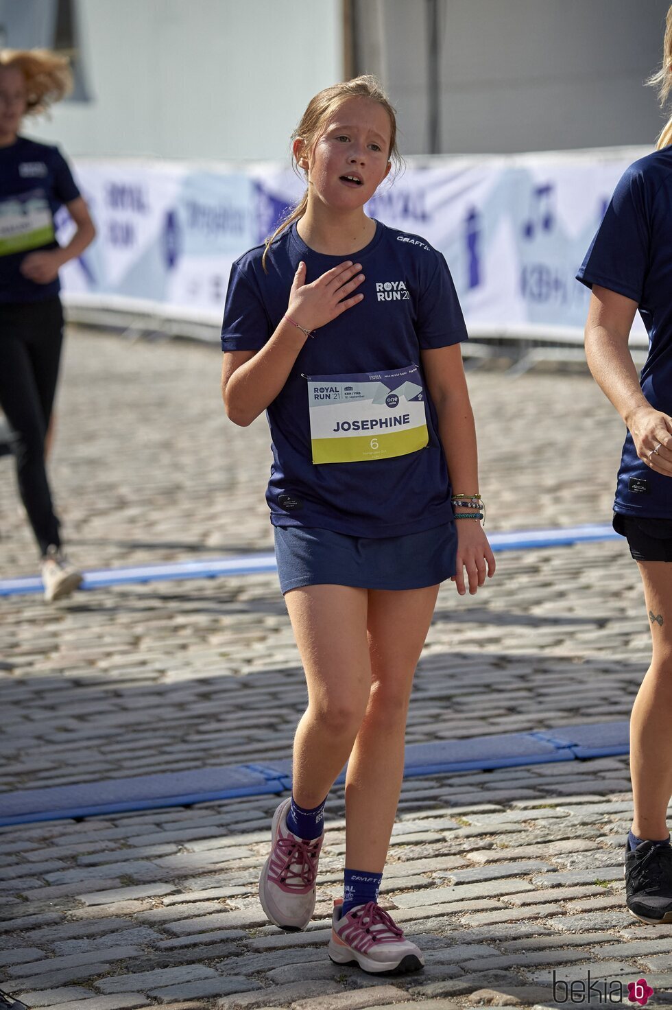 Josefina de Dinamarca tras participar en la Royal Run