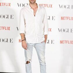 Peter Vives en el photocall de Vogue Fashion Night Out 2021