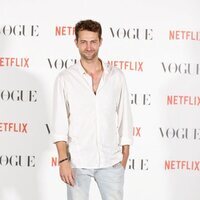 Peter Vives en el photocall de Vogue Fashion Night Out 2021