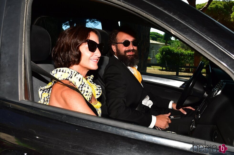 Belén López en la boda de Elena Furiase y Gonzalo Sierra