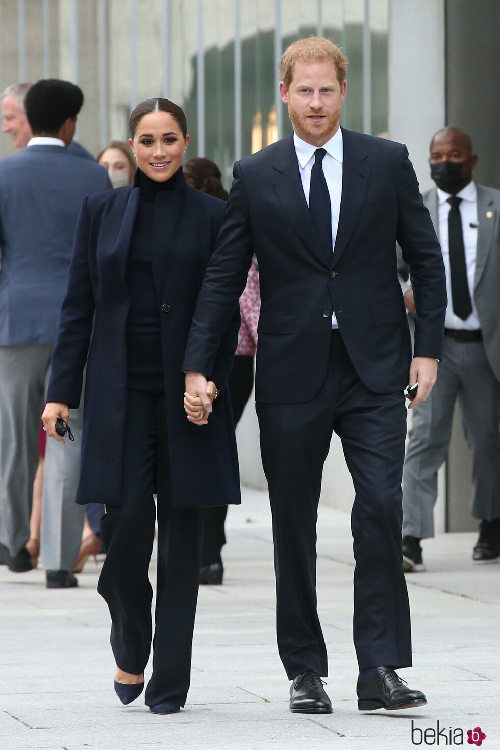 El Príncipe Harry y Meghan Markle en el One World Trade Center de Nueva York