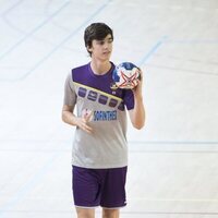 Pablo Urdangarin durante la celebración de un partido de balonmano