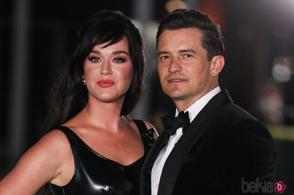 Katy Perry y Orlando Bloom  en la presentación del Academy Museum Of Motion Pictures