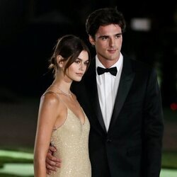 Kaia Gerber y Jacob Elordi en la presentación del Academy Museum Of Motion Pictures