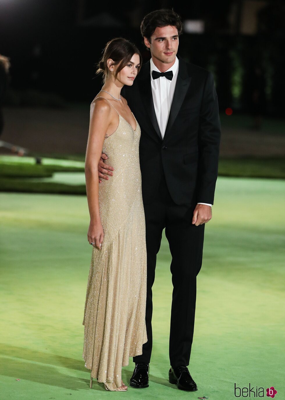 Kaia Gerber y Jacob Elordi en la inauguración del Academy Museum of Motion Pictures