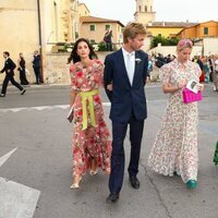 Christian de Hannover, Sassa de Osma, Ekaterina de Hannover y Chantal Hochuli en la boda de Marie Astrid de Liechtenstein y Ralph Worthington