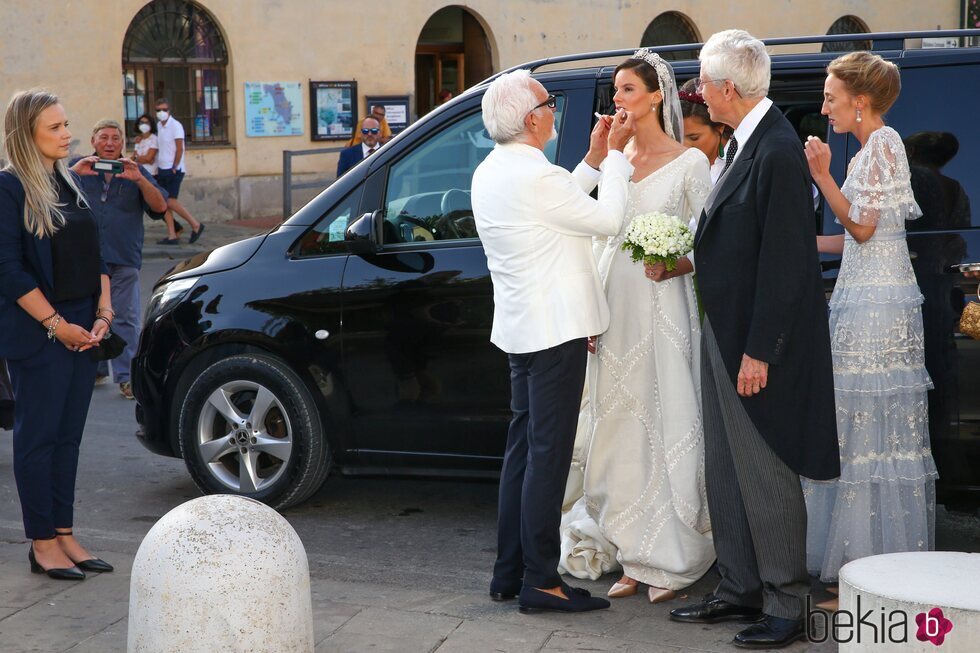 Marie Astrid de Liechtenstein en su boda con Ralph Worthington