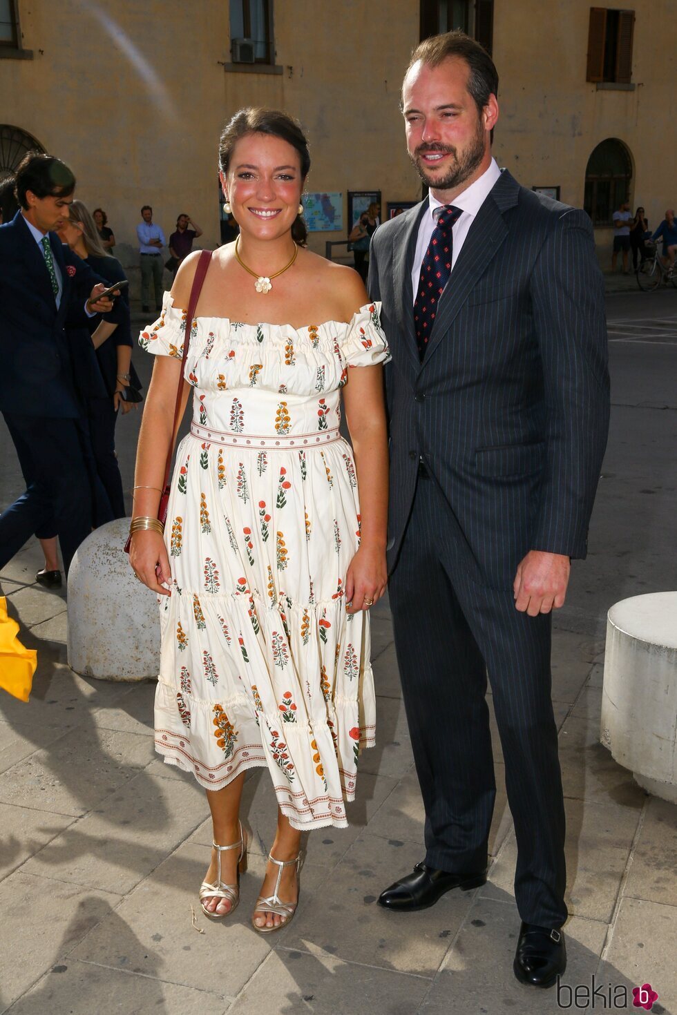 Alejandra de Luxemburgo y Félix de Luxemburgo en la boda de Marie Astrid de Liechtenstein y Ralph Worthington