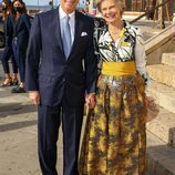 Christian de Habsburgo y Marie-Astrid de Luxemburgo en la boda de Marie Astrid de Liechtenstein y Ralph Worthington