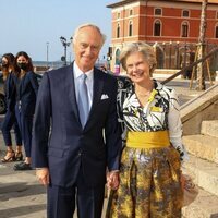 Christian de Habsburgo y Marie-Astrid de Luxemburgo en la boda de Marie Astrid de Liechtenstein y Ralph Worthington