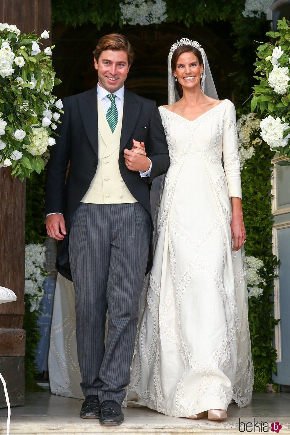 Marie Astrid de Liechtenstein y Ralph Worthington en su boda