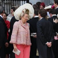 Cristina de Borbón-Dos Sicilias en la boda de Jaime de Borbón-Dos Sicilias y Lady Charlotte Lindesay-Bethune