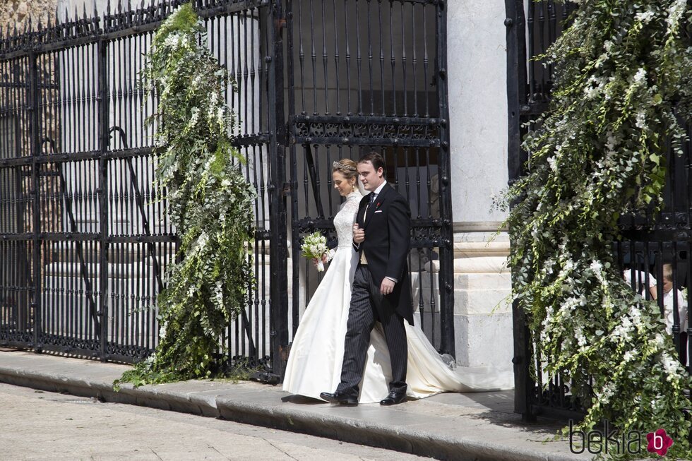 Jaime de Borbón-Dos Sicilias y Lady Charlotte Lindesay-Bethune tras su boda