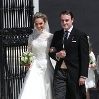 Jaime de Borbón-Dos Sicilias y Lady Charlotte Lindesay-Bethune en su boda