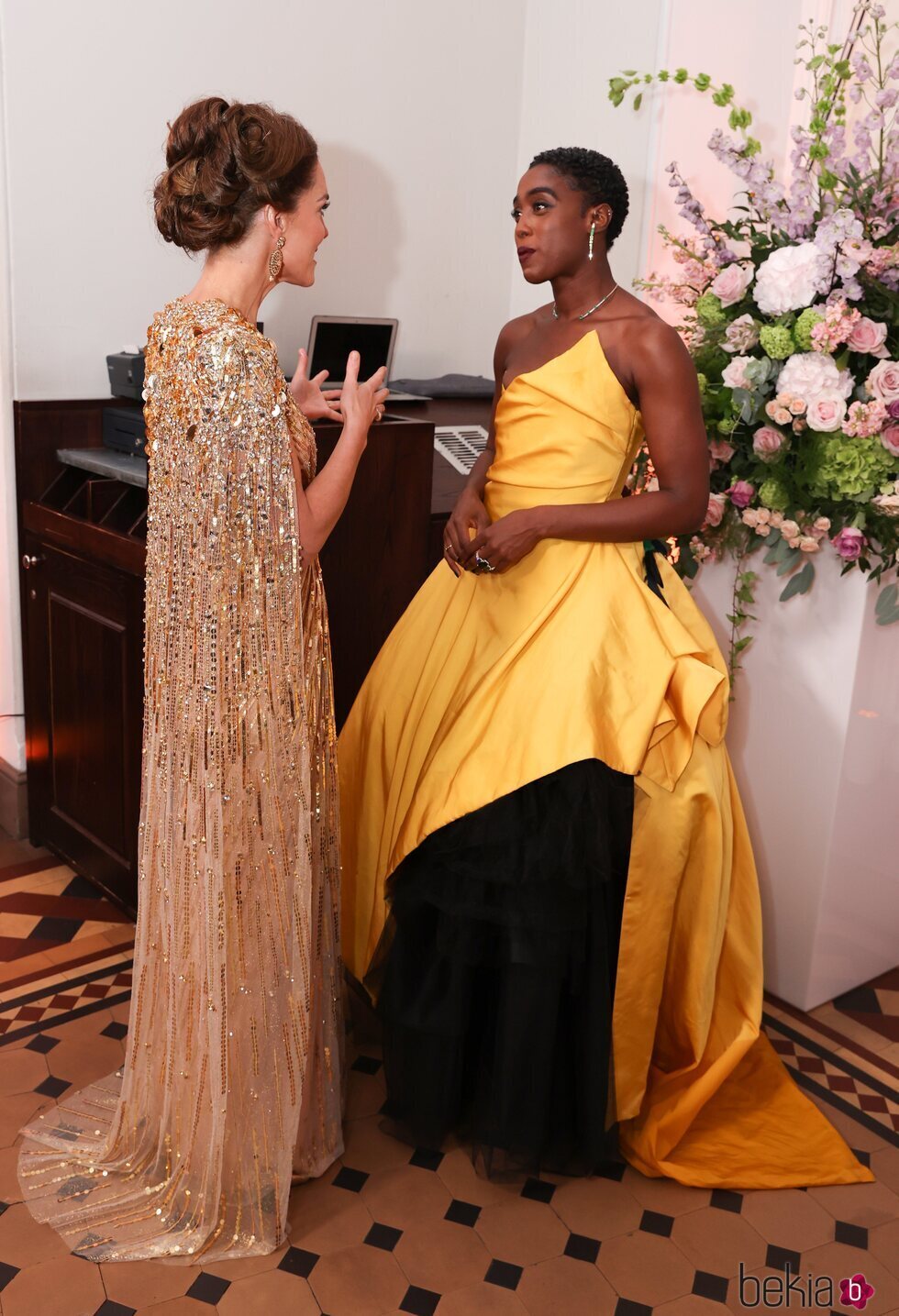 Kate Middleton y Lashana Lynch en el estreno de 'Sin tiempo para morir'