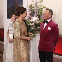 Kate Middleton y Daniel Craig en el estreno de 'Sin tiempo para morir'