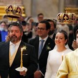 Jorge Romanov y Rebecca Bettarini en su boda