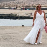 Belén Esteban en la boda de Anabel Pantoja y Omar Sánchez