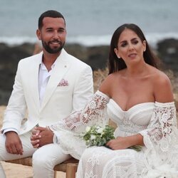 Anabel Pantoja y Omar Sánchez en su boda