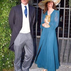 José Entrecanales y su madre en su boda con Claudia Osborne