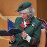 Camilla Parker durante la sesión inaugural del Parlamento de Escocia