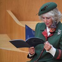 Camilla Parker durante la sesión inaugural del Parlamento de Escocia