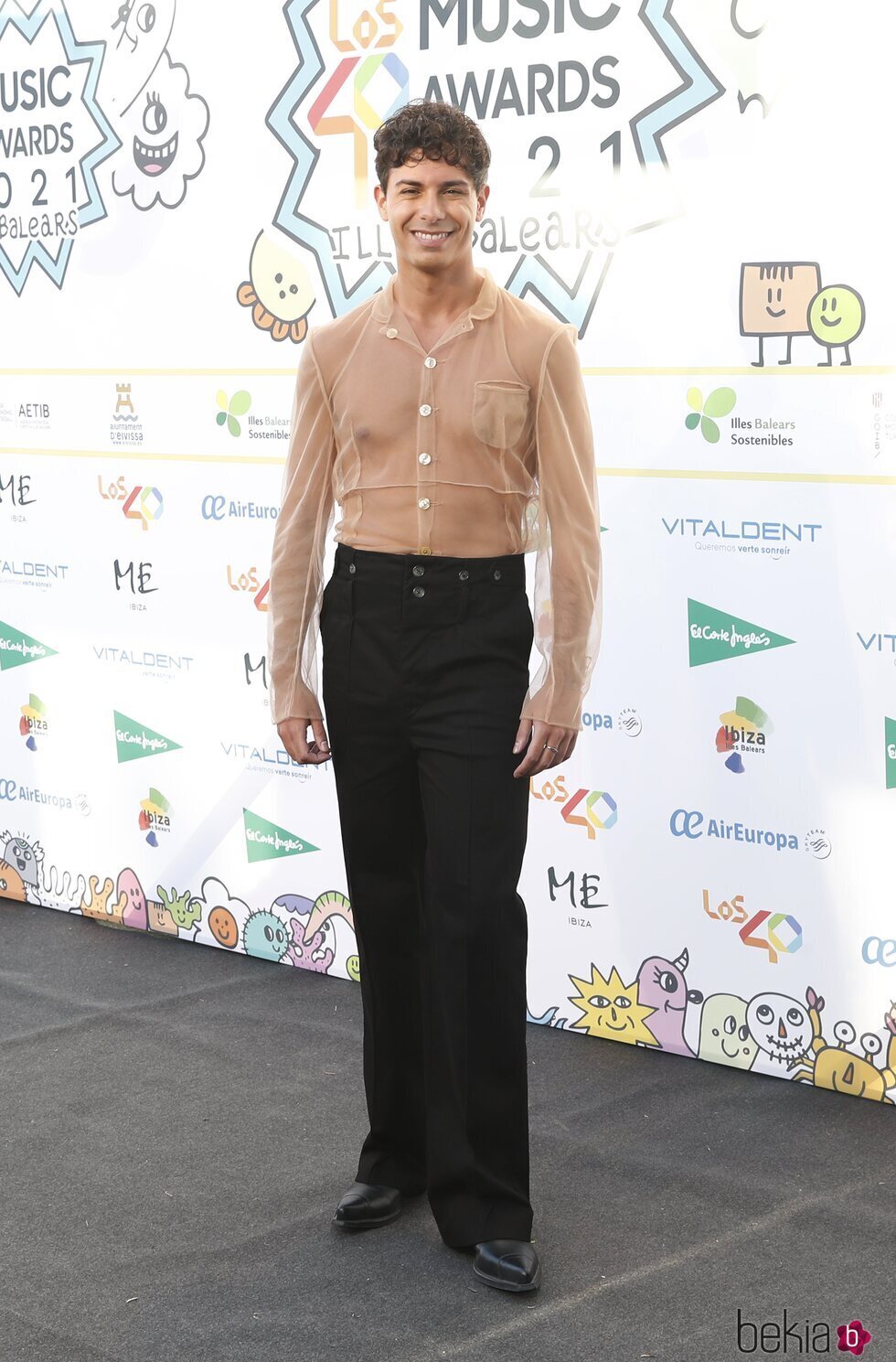 Alfred García en la cena de nominados de Los 40 Music Awards 2021