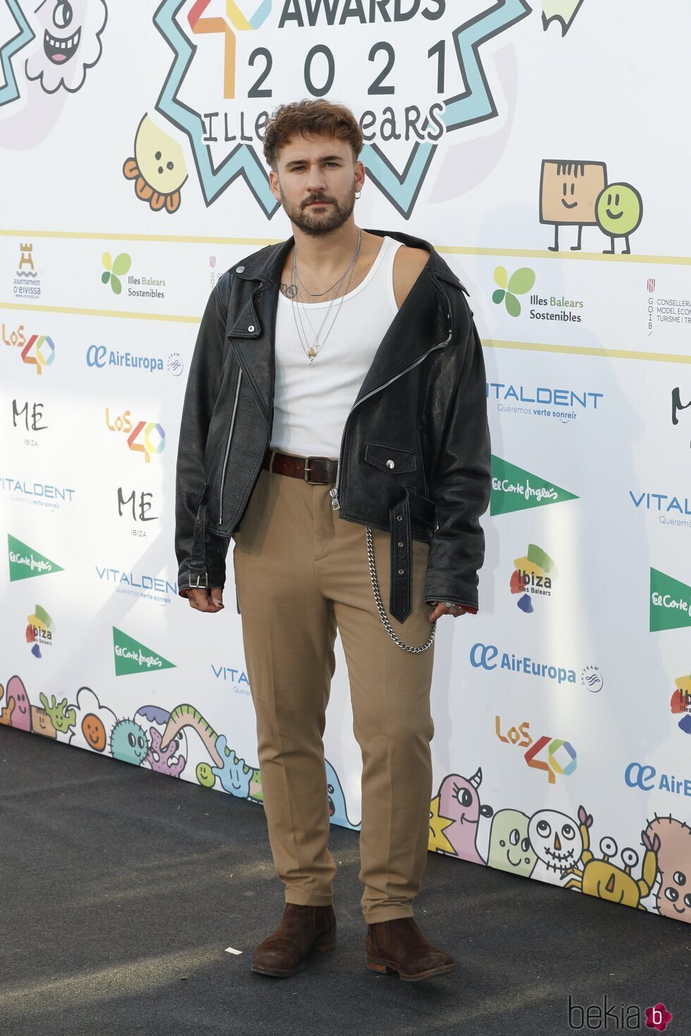 Dani Fernández en la cena de nominados de Los 40 Music Awards 2021