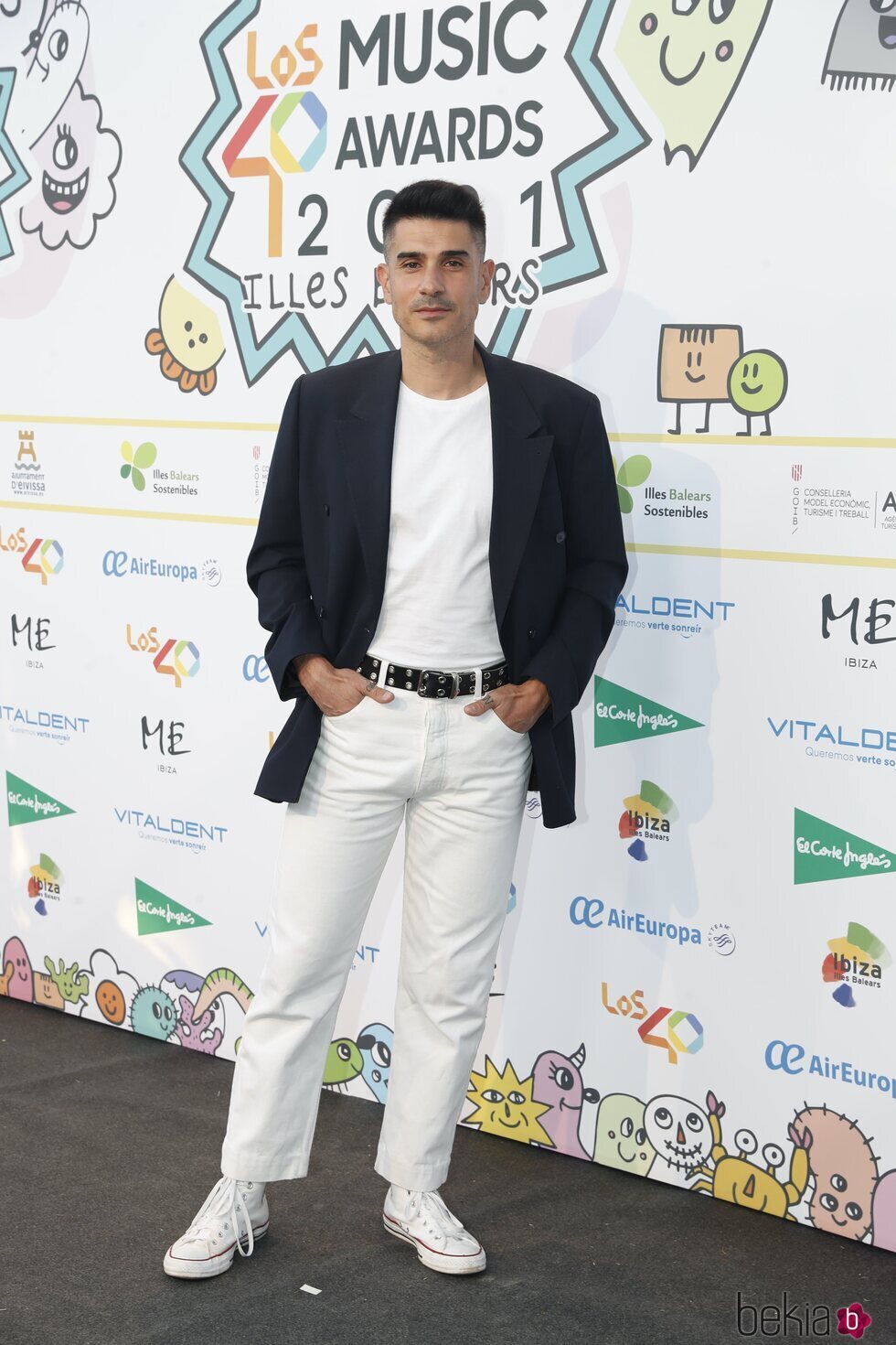 Álvaro Benito en la cena de nominados de Los 40 Music Awards 2021