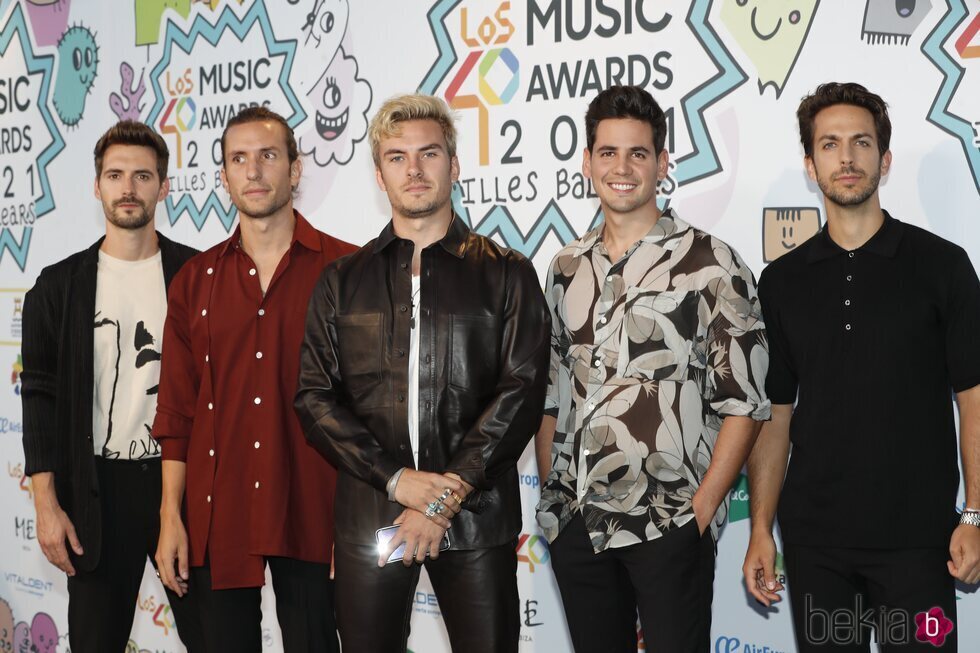 Dvicio en la cena de nominados de Los 40 Music Awards 2021