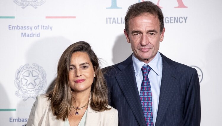 Alessandro Lequio y María Palacios en un evento de joyas