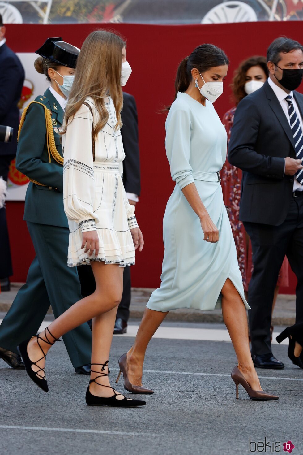 La Reina Letizia y la Infanta Sofía en el Día de la Hispanidad 2021