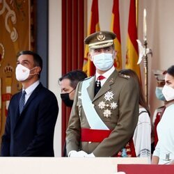 Los Reyes Felipe y Letizia y Pedro Sánchez en el Día de la Hispanidad 2021