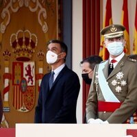 Los Reyes Felipe y Letizia y Pedro Sánchez en el Día de la Hispanidad 2021