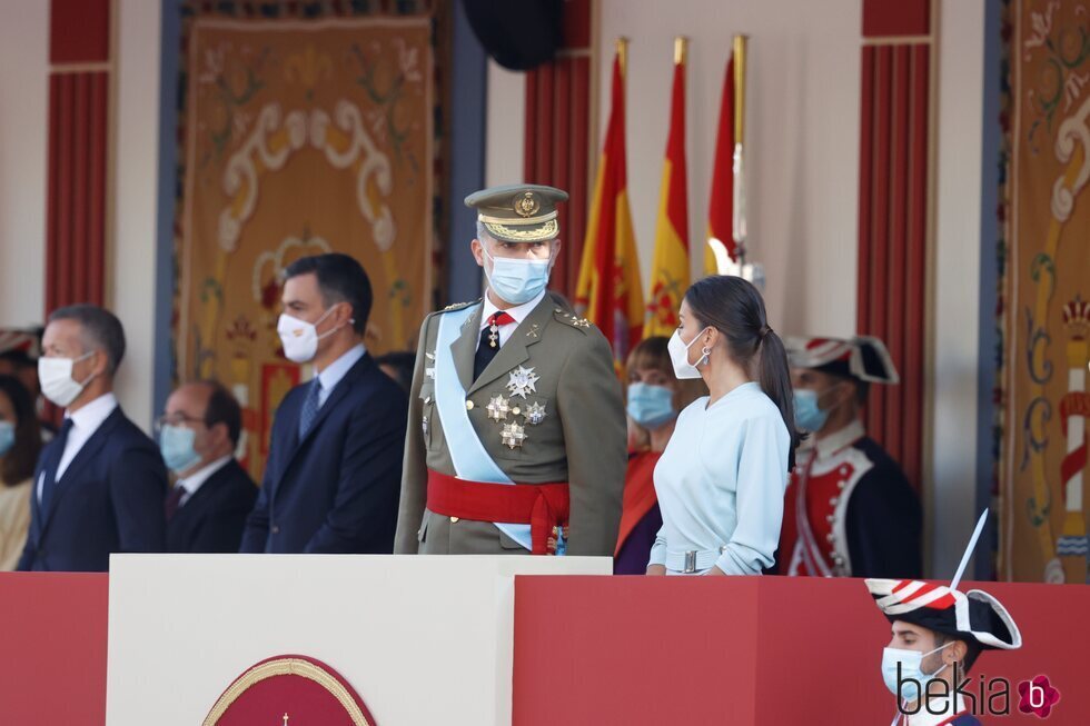 Los Reyes Felipe y Letizia comparten confidencias en el Día de la Hispanidad 2021