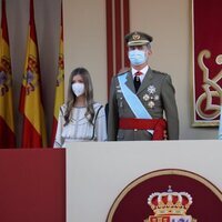 Los Reyes Felipe y Letizia y la Infanta Sofía en el Día de la Hispanidad 2021