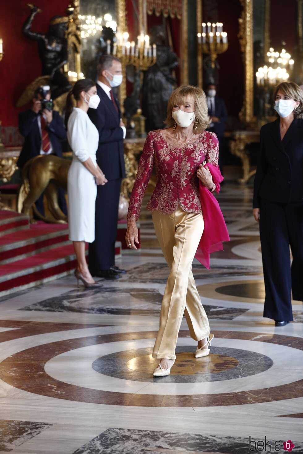 María Teresa Fernández de la Vega en la recepción del Día de la Hispanidad 2021