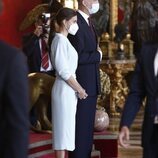 Los Reyes Felipe y Letizia en la recepción del Día de la Hispanidad 2021