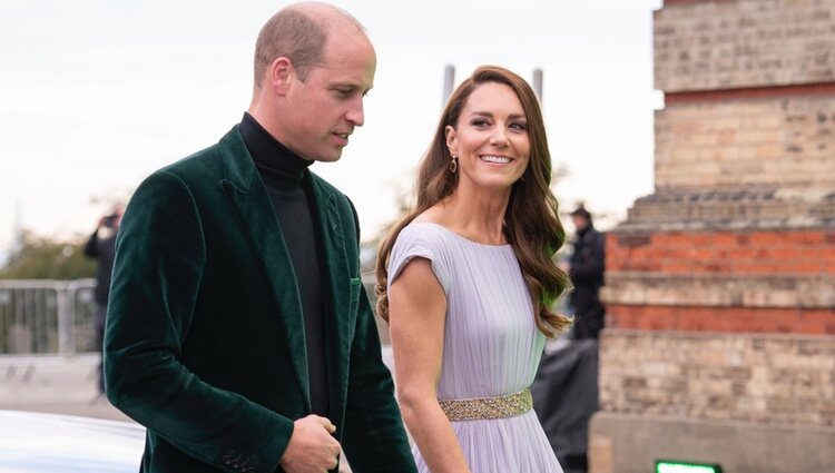 El Príncipe Guillermo y Kate Middleton a su llegada a los Premios Earthshot 2021