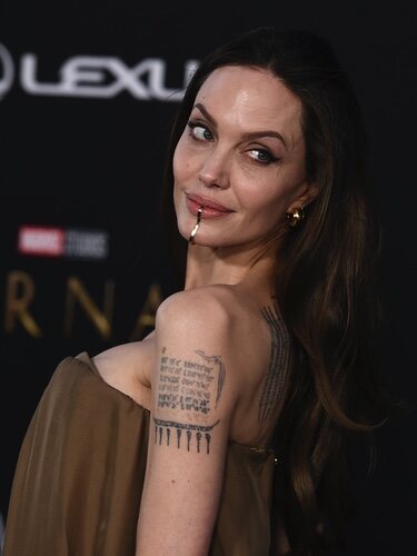 Angelina Jolie en la premiere de la película 'Eternals' en Los Angeles