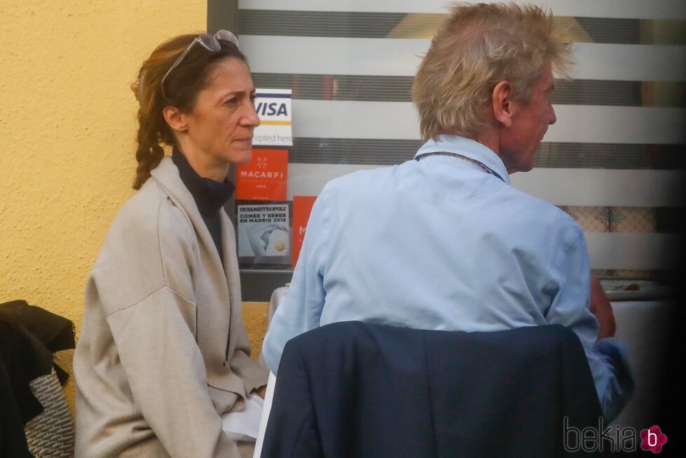 Ernesto de Hannover y Claudia Stilianopoulos en un almuerzo en Madrid