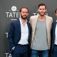 Rudy Fernández y Rafa Nadal con uno de sus socios de Tatel